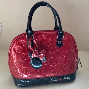 Disney Mickey Loves Minnie Red Tote